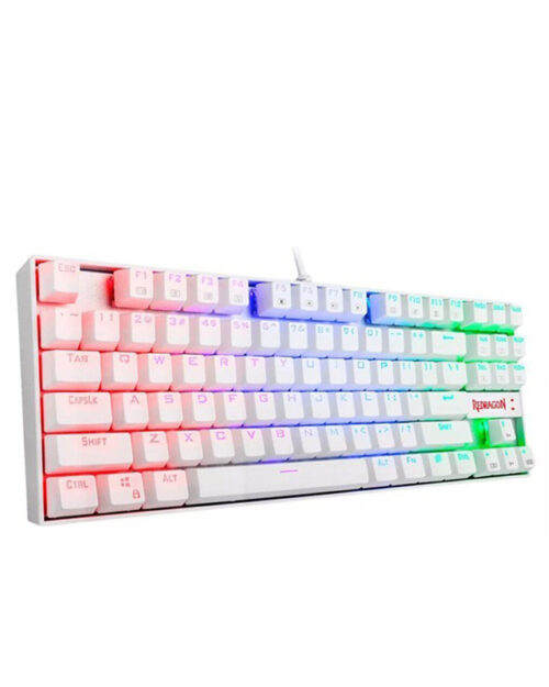 K552WKR-SP-KUMARA-RAINBOW-WHITE TECLADO REDRAGON K552 KUMARA 2 ES BLANCO RAINBOW