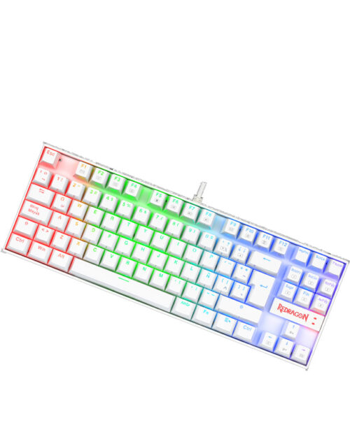 K552WRGB-SP-KUMARA-WHITE TECLADO REDRAGON K552 KUMARA RGB ES BLANCO RED SWITCH