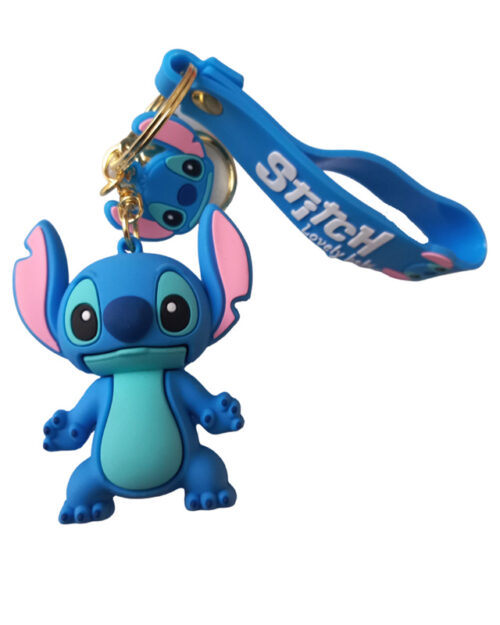 LLAVERO GOMA TIRA STITCH