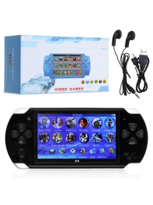 x6-mp4 MULTICONSOLA PORTATIL MP5  8 GB LECTOR DE MEMORIA CON CAMARA TIPO PSP X6