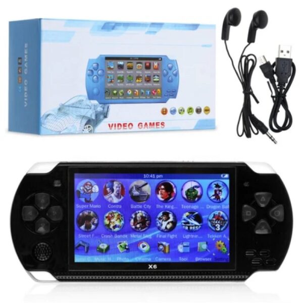 MULTICONSOLA PORTATIL MP5  8 GB LECTOR DE MEMORIA CON CAMARA TIPO PSP X6
