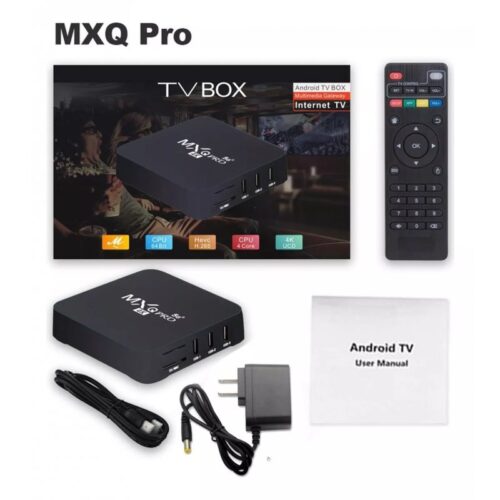 TV BOX 4 GB RAM + 64 GB 4K 5G MXQ PRO