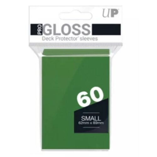 Paquete de 60 folios verdes protectores para cartas YU-GI-OH pro gloss