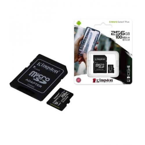 Memoria MicroSD kingston select plus 256GB clase 10