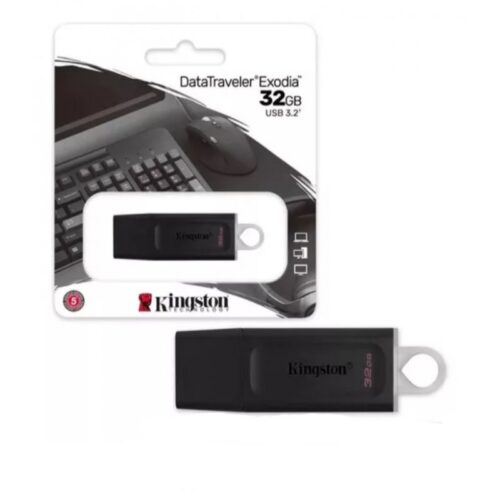 Pendrive 32GB usb 3.2 kingston exodia negro