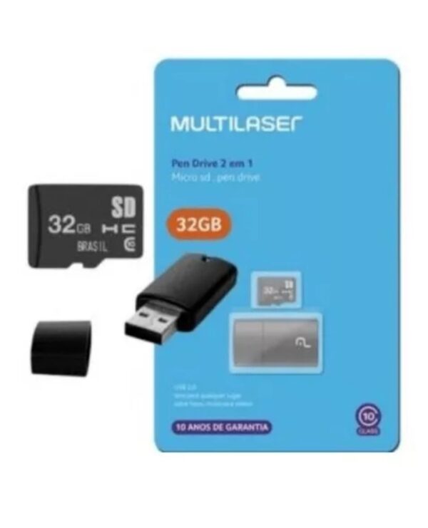 MicroSD + lector de memoria multilaser 2 en 1