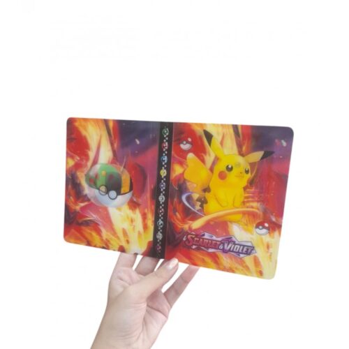 Carpeta para 40 cartas Pokémon Pikachu SCARLET Y VIOLET 10