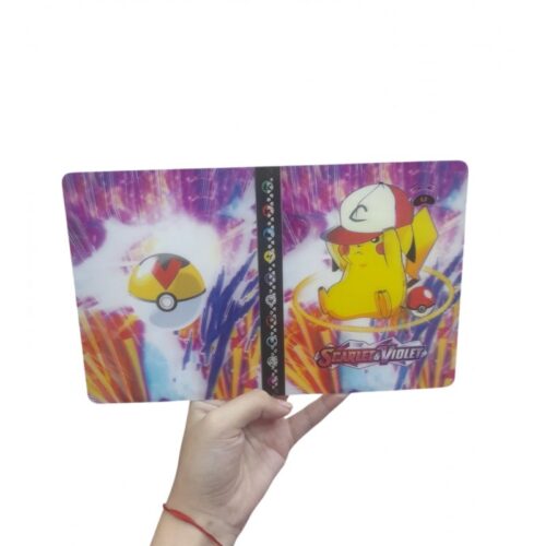 Carpeta para 40 cartas Pokémon Pikachu SCARLET Y VIOLET 8