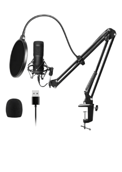20250306_183245 KIT MICRÓFONO STREAMING CON SOPORTE Y BASE GM4030