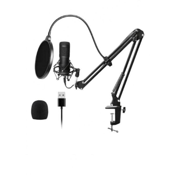 KIT MICRÓFONO STREAMING CON SOPORTE Y BASE GM4030