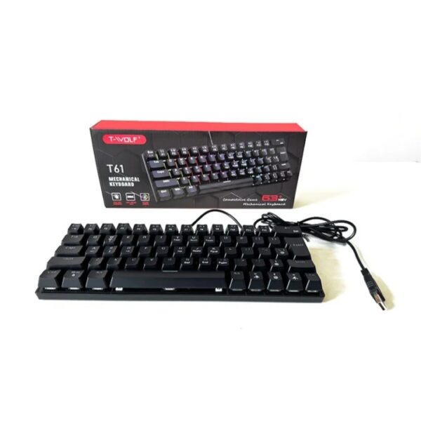 TECLADO MECANICO 60 TECLAS TECLAS TWOLF T61