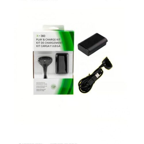 KIT CARGA Y JUEGA XBOX 360 BATERIA + CABLE NIPPONGAME BN0072