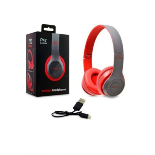 AURICULAR BLUETOOTH P47 NEW BT ROJO