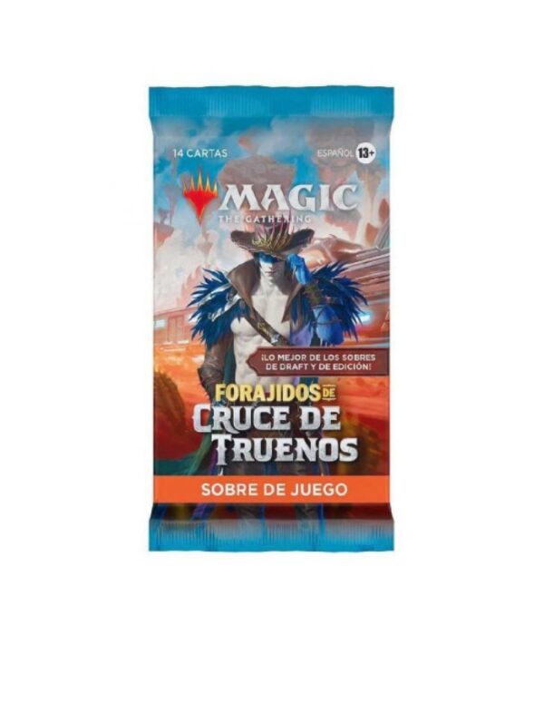 SOBRE DE CARTAS MAGIC FORAJIDOS DE CRUCE DE TRUENOS