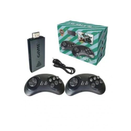 CONSOLA SEGA 16 BITS HD 668 JUEGOS INCORPORADOS 2 JOYSTICK INALAMBRICOS A PILA ALIEN