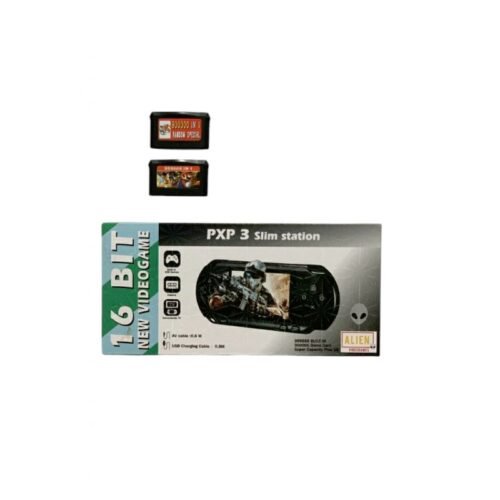 CONSOLA SEGA PORTATIL 16 BITS PXP 3 CON CARTUCHO ALIEN CT 804