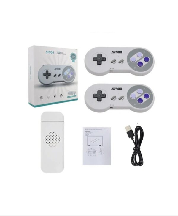 CONSOLA MINI GAME BOX 931 JUEGOS SUPER NES 16 BIT SF900 JOYSTICK INALÁMBRICO