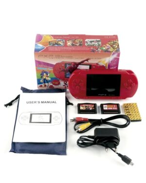 CONSOLA SEGA PORTATIL 16 BITS PXP 3 SLIM STATION CON CARTUCHO