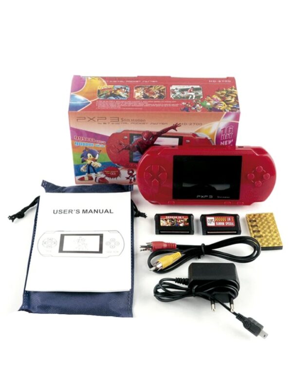 CONSOLA SEGA PORTATIL 16 BITS PXP 3 SLIM STATION CON CARTUCHO