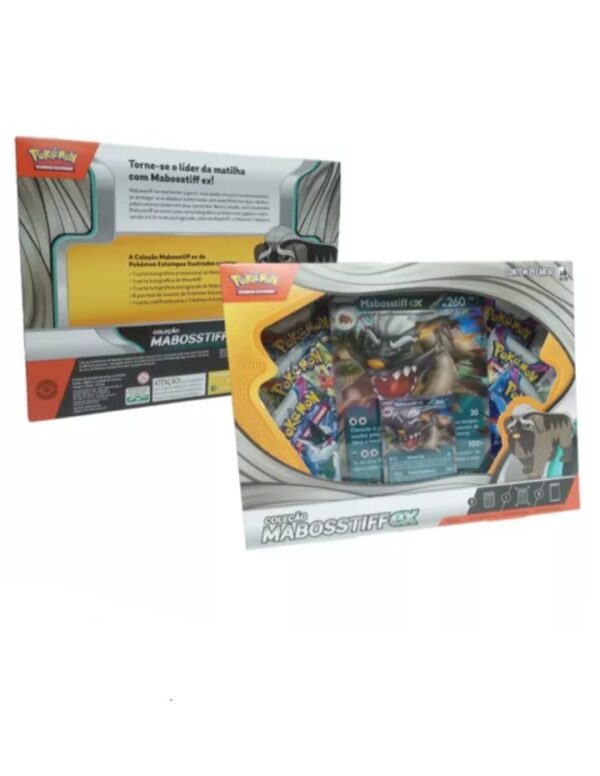 SET CARTAS POKÉMON ORIGINAL MABOSSTIFF EX SHOWCASE 3 BOOSTER + 1 CARTA FOIL INGLES 1380