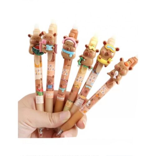 LAPICERA CARPINCHO BOLIGRAFO ROLLER BORRABLE CON APLIQUE