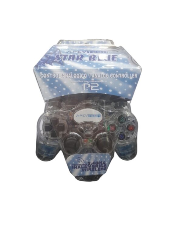 JOYSTICK PS2 INALAMBRICO LUZ Y AGUA