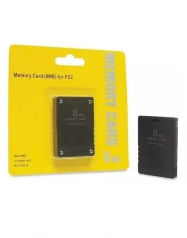 MEMORY CARD PS2 8 MB BLISTER AMARILLO
