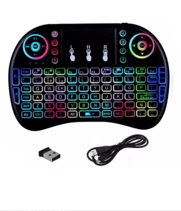 TECLADO MINI INALÁMBRICO RETROILUMINADO KOLKE