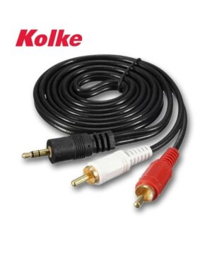 CABLE AUDIO PLUG 3.5 MM A 2 RCA MT KOLKE