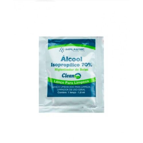 PAÑO DE LIMPIEZA ALCOHOL ISOPROPÍLICO 70% ACTIVO IMPLASTEC