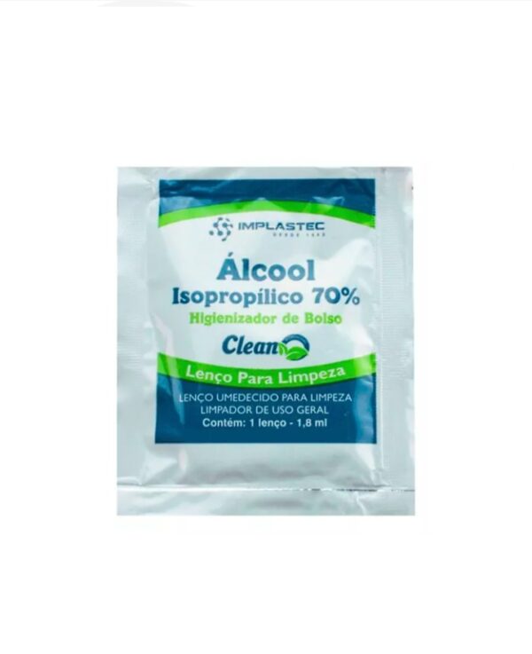 PAÑO DE LIMPIEZA ALCOHOL ISOPROPÍLICO 70% ACTIVO IMPLASTEC