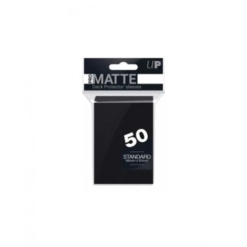 FOLIO PROTECTOR PARA CARTA INDIVIDUAL PRO MATTE 66MM X 91MM MATTE NEGRO PACK X50 (POKÉMON/ MAGIC)