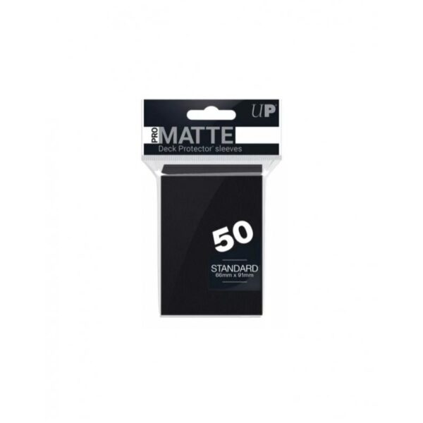 FOLIO PROTECTOR PARA CARTA INDIVIDUAL PRO MATTE 66MM X 91MM MATTE NEGRO PACK X50 (POKÉMON/ MAGIC)