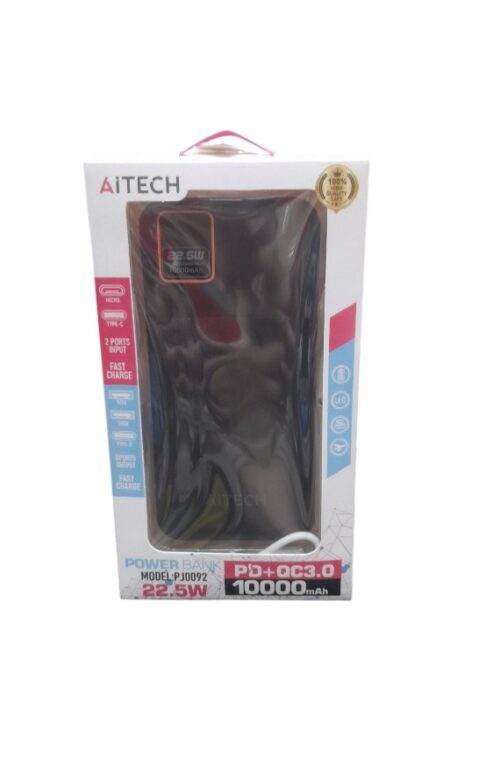 20250320_134119 POWER BANK 10000MAH AITECH NEGRO 3.0 22.5W