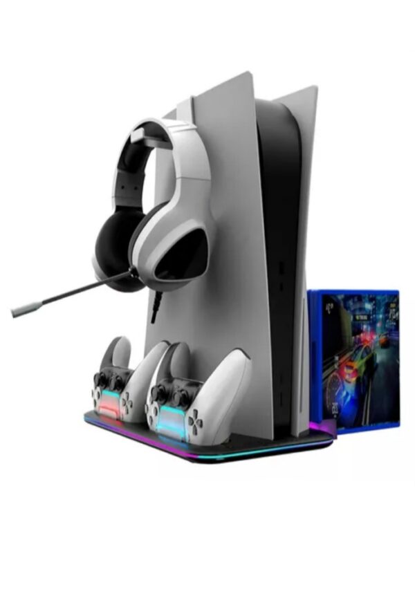 COOLER + BASE DE CARGA + SOPORTE PARA PS5 SLIM KRAB