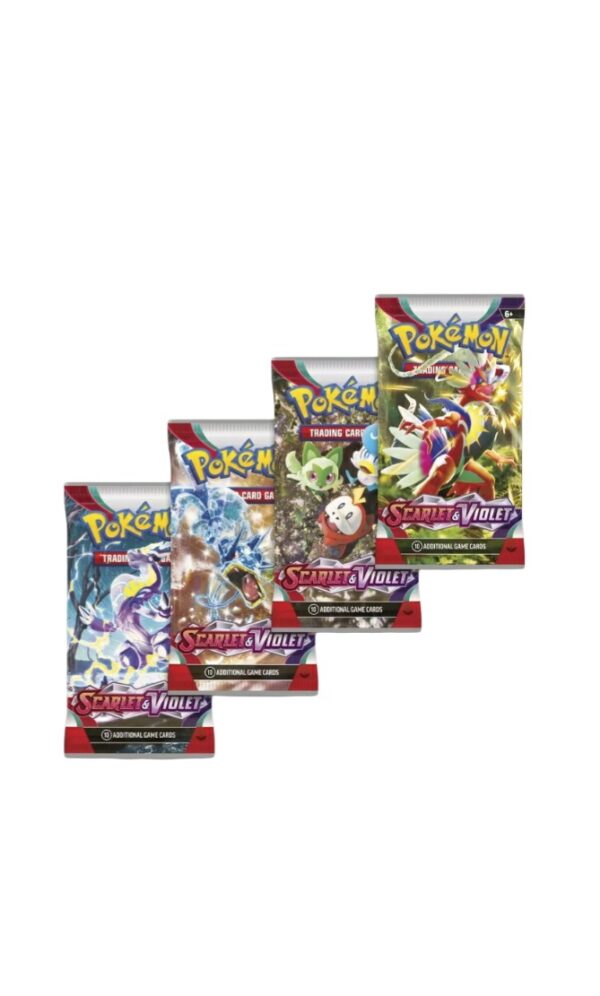SOBRE DE CARTAS POKÉMON SCARLET Y VIOLET ORIGINAL
