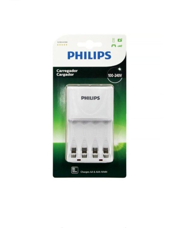 CARGADOR DE PILAS PHILIPS 4 CANALES