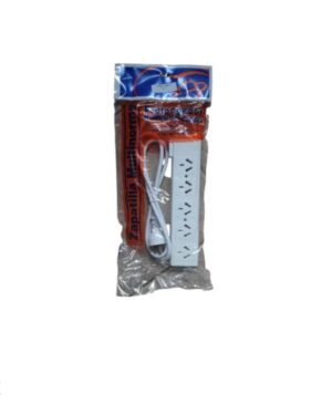 ZAPATILLA BINORMA 5 ENCHUFES CABLE 1,5MT CON INTERRUPTOR