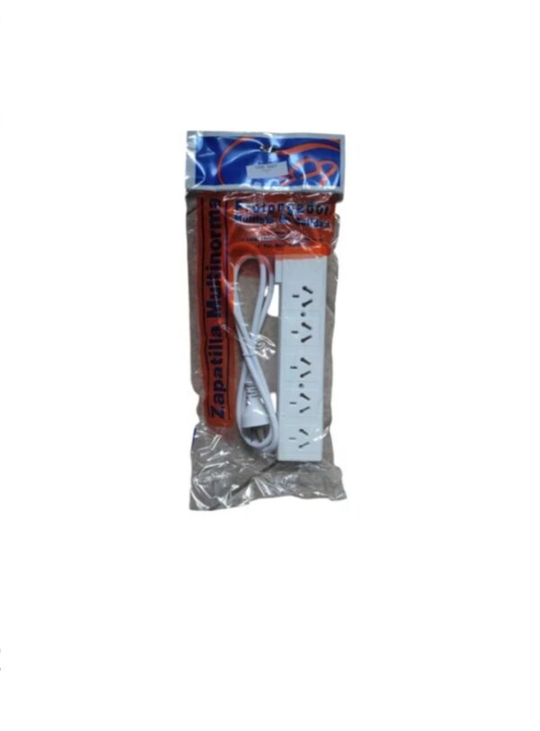 ZAPATILLA BINORMA 5 ENCHUFES CABLE 1,5MT CON INTERRUPTOR