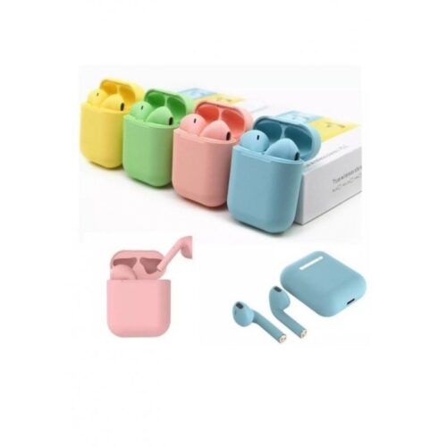 AURICULAR BLUETOOTH I12 5.0 COLOR CELESTE