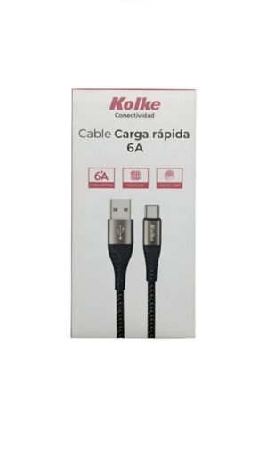 20250325_121409 CABLE TIPO C CARGA RÁPIDO 6A 3.0 2MT KOLKE M12S