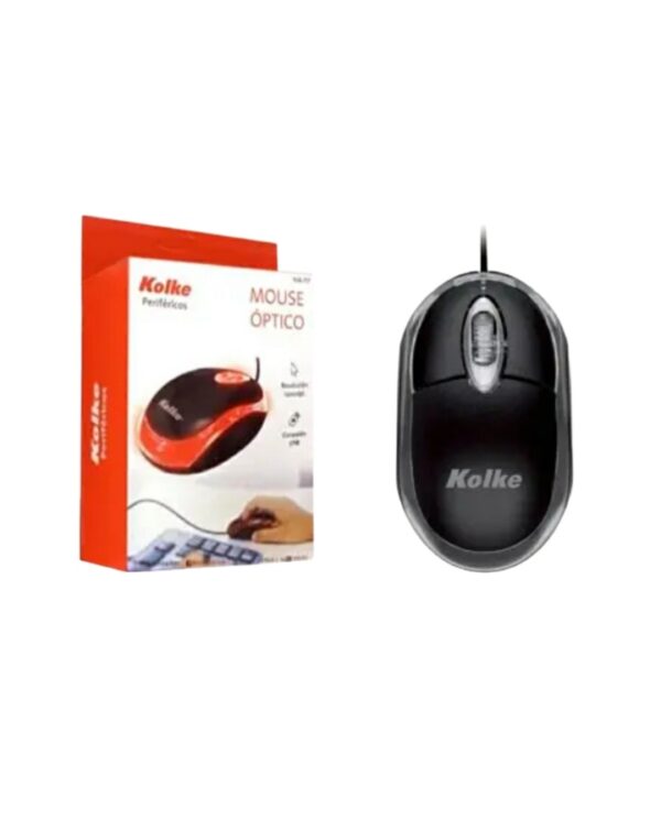 MOUSE ÓPTICO USB CON LUZ KOLKE KM 117 NEGRO