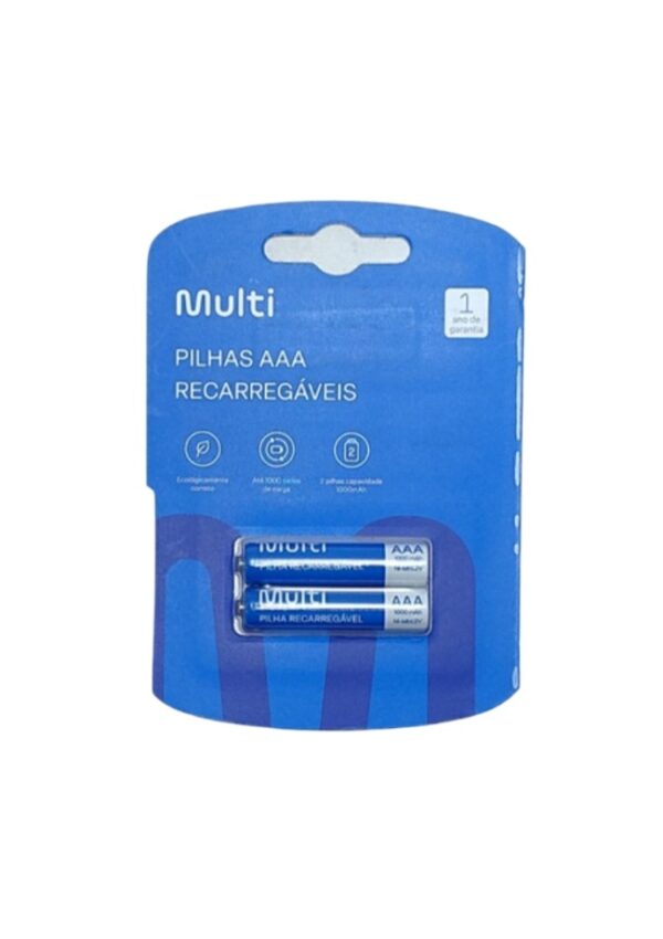 PILA AAA RECARGABLE 1000 MAH MULTILASER X1