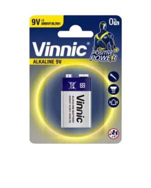 BATERIA 9 VOLT 6LR6 BP1 ALCALINA VINNIC X1