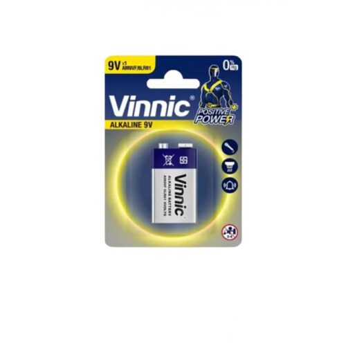 BATERIA 9 VOLT 6LR6 BP1 ALCALINA VINNIC X1