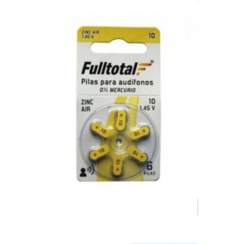 PILA AUDIOLOGÍA 10 1.45 V FULLTOTAL 10 083 10 X1