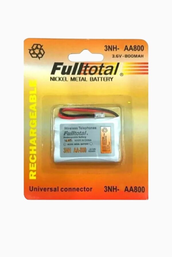 BATERIA RECARGABLE TELEFONIA 3NH AA 3.6 V 800 MAH FULLTOTAL 069 3006