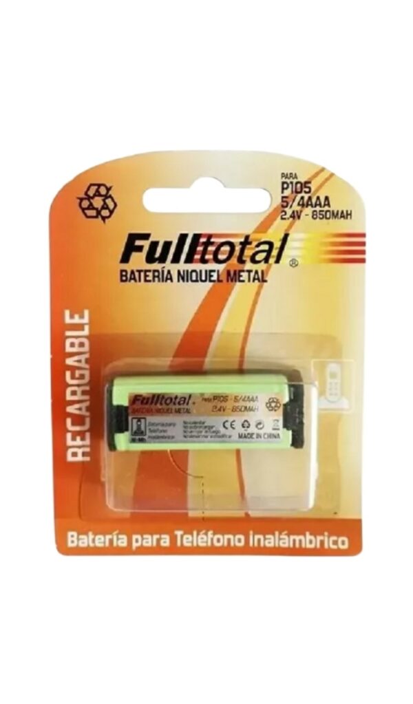 BATERIA RECARGABLE TELEFONÍA P105 2.4 V 850 MAH FULTOTAL 069 3012