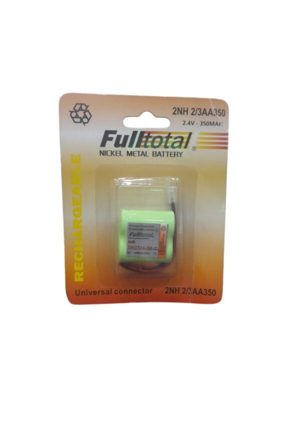 BATERIA RECARGABLE TELEFONÍA 2NH AA 2.4 V 350 MAH FULLTOTAL 069 3008