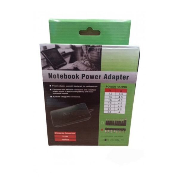 CARGADOR NOTEBOOK UNIVERSAL 120 W 01092B CAJA VERDE 1074